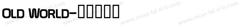 Old World字体转换